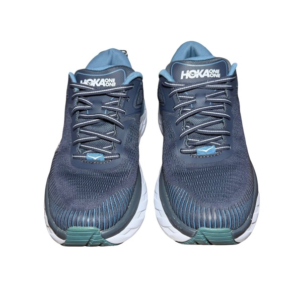 Hoka Hoka Bondi 7 Navy and White Athletic Sneakers size 8.5 - Picture 3 of 7